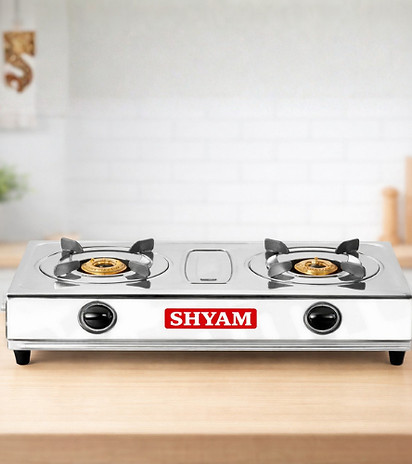 Shyam LPG Gas Stove – Glass Top & Steel Body 2 & 3 Burner